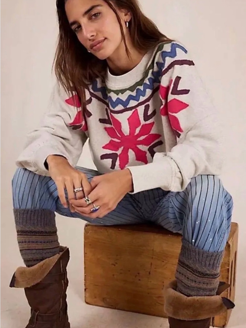 NWT Free People Good Vibes Pullover Sweater